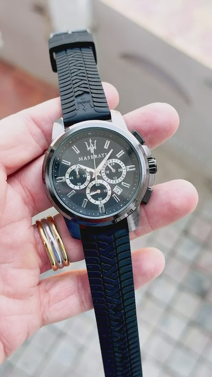 AMAZING MASERATI SUCCESSO CHRONOGRAPH WATCH