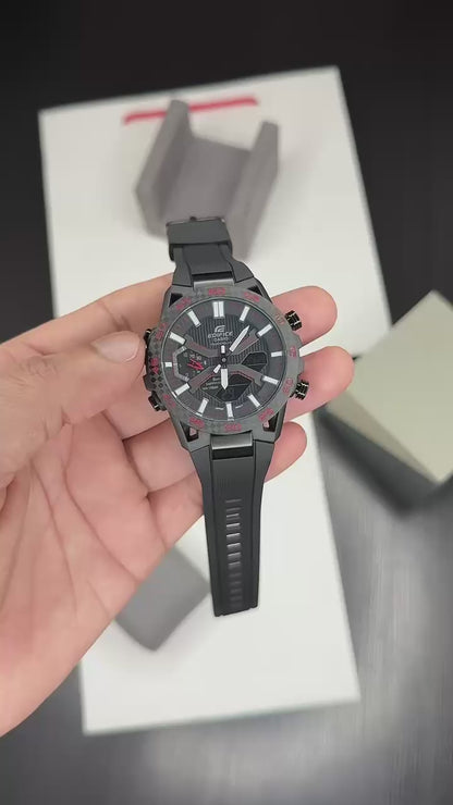AMAZING EDIFICE BLACK DIAL ANALOG -DIGITAL WATCH