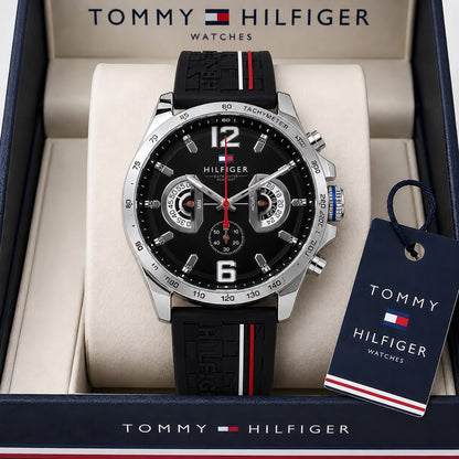 AMAZING HILFIGER STAINLESS STEEL SILVER CASE