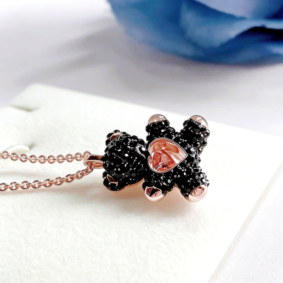 AMAZING TEDDY PENDANT, BEAR, BLACK😍*