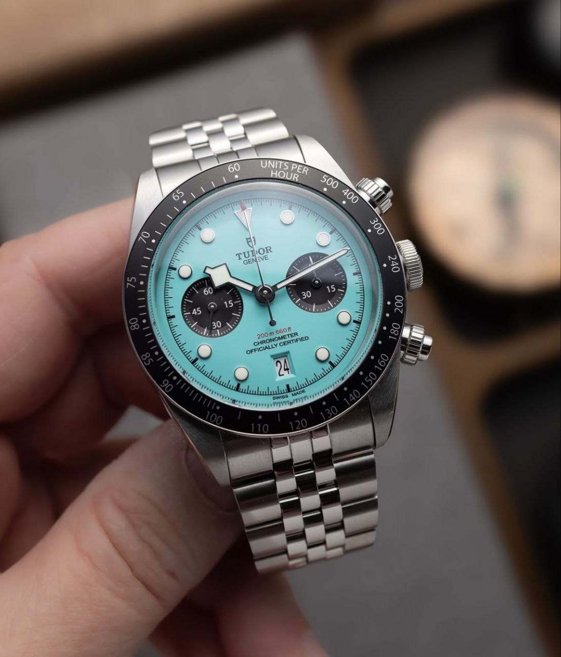 Amazing For Men's Black Bay Chronograph Watch
