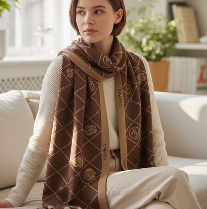 AMAZING CC” INITIAL SEMI-WOOLLEN STOLE