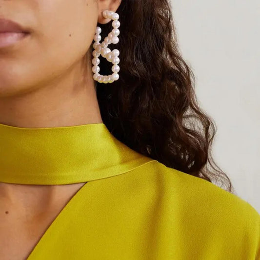 AMAZING PEARL VLOGO SIGNATURE EARRING