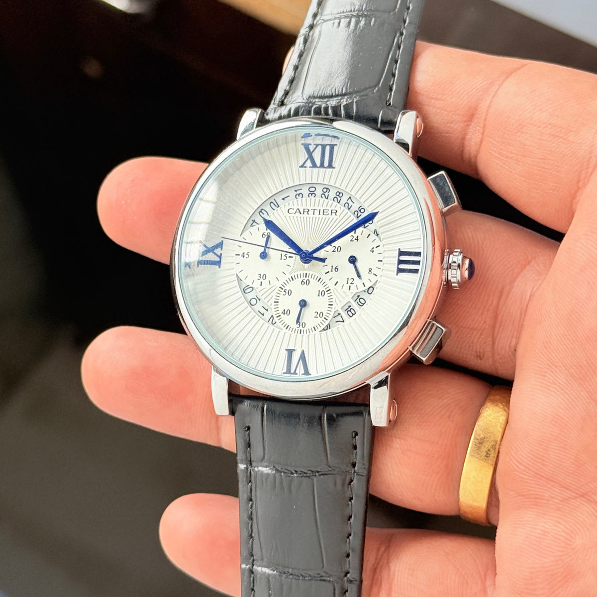Amazing Cartier Date Chronograoh Watch * 🔥