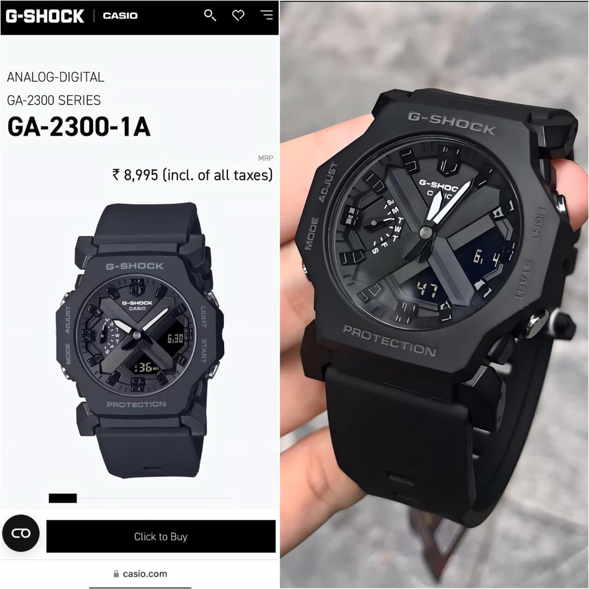 AMAZING GA-2300 MEN’S WATCH
