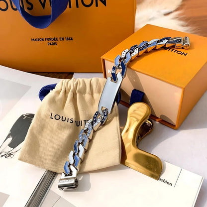 AMAZING VUITTON CUBAN CHAIN BRACELET