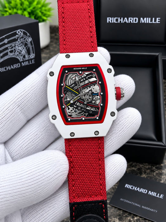Hot Selling RM tonneau-shaped skeleton watch