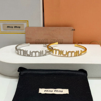 AMAZING CRYSTAL LETTER CUFF BRACELET😍*
