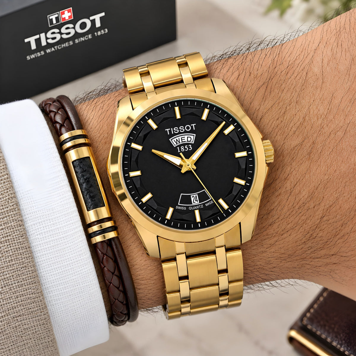 AMAZING COUTURIER DAY-DATE MEN'S WATCH