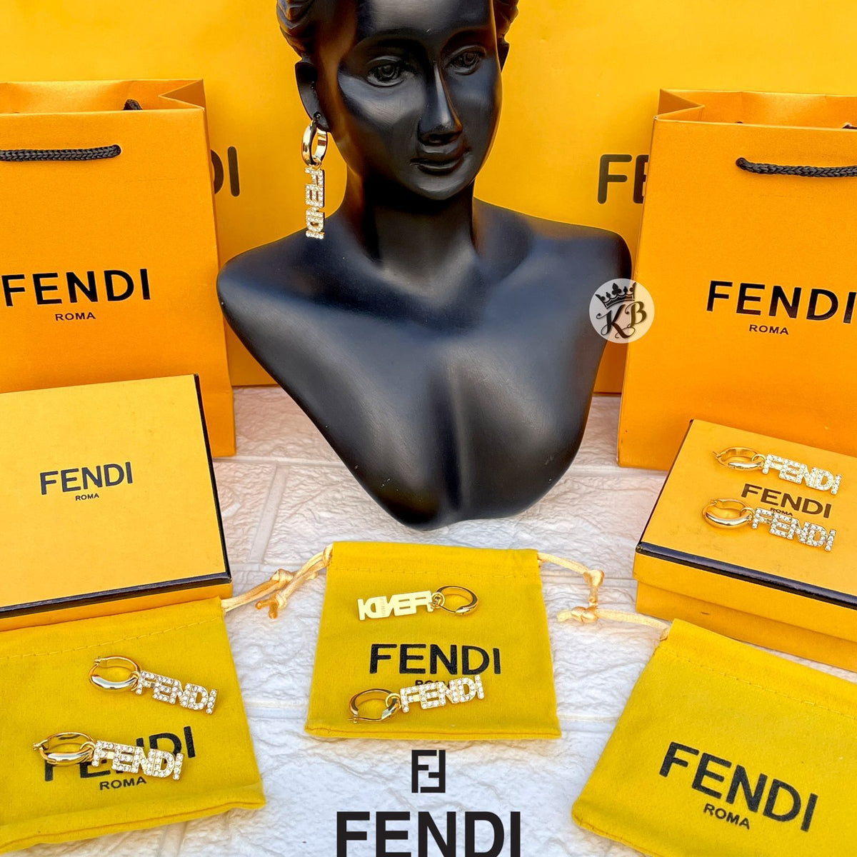 AMAZING FENDI SINAGTURE EARRING😍*