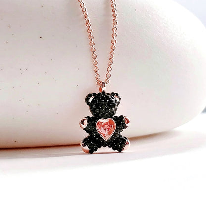 AMAZING TEDDY PENDANT, BEAR, BLACK😍*