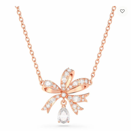 AMAZING VOLTA NECKLACE BOW IN ROSE GOLD TONE😍*