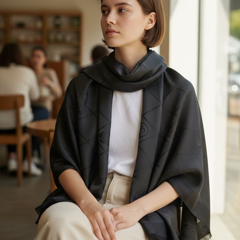AMAZING CC” INITIAL SEMI-WOOLLEN STOLE