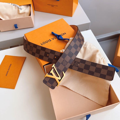 AMAZING VUITTON BROWN GRID BELT*